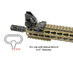 UTG Low Profile QD Sling Swivel Picatinny - slika 2