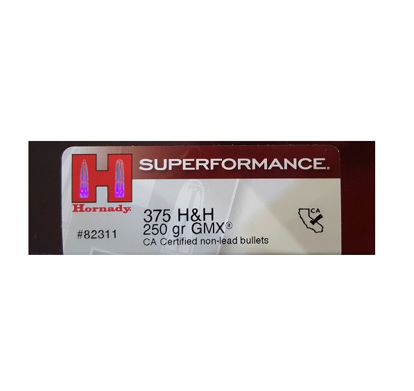 375H&H Hornady .375 Holland & Holland 250gr GMX - slika 1