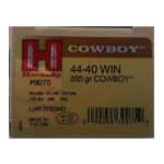 Hornady .44-40 Winchester 205gr Cowboy