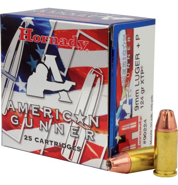 90224 Hornady 9x19 124gr XTP American Gunner - slika 1