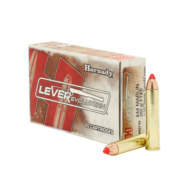 82744 Hornady .444 Marlin 265gr FTX Leverevolution - slika 1