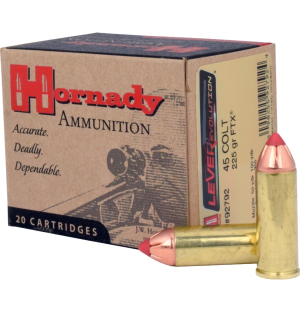 92792 Hornady .45 Colt 225gr FTX Leverevolution - slika 1