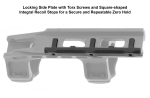 UTG Accu-Sync 34mm Picatinny Cantilever Mount 50mm Offset High Profile, Black - slika 4